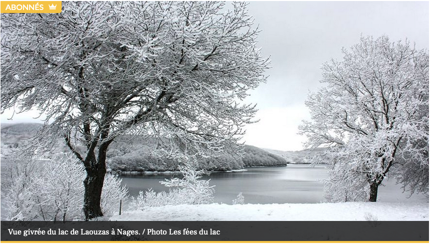 La neige au Fées du lac